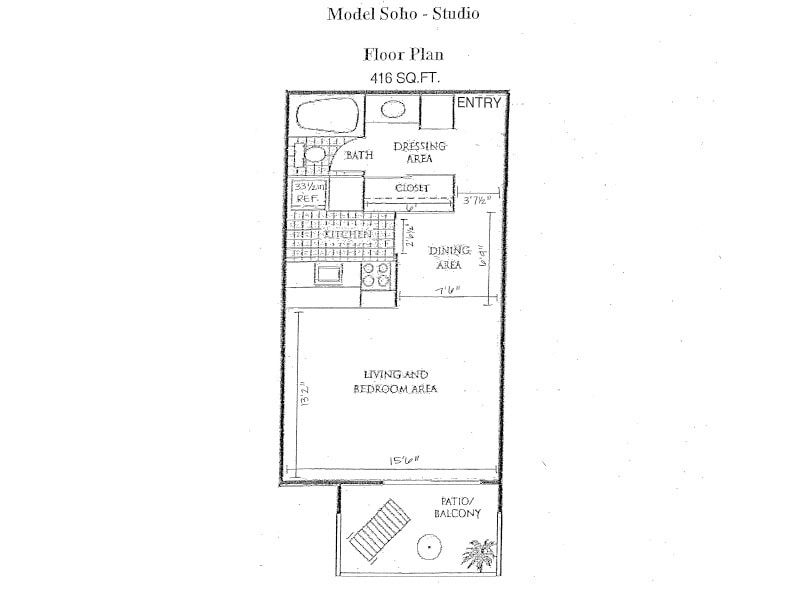 Floor Plan - Studio PV