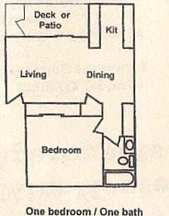 Floor Plan - 1 Bedroom