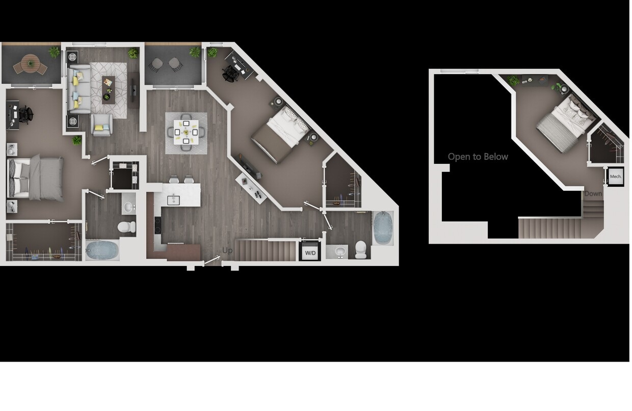 Alaya, B9, 2 bed, 2 bath, 1672 sq ft - B9