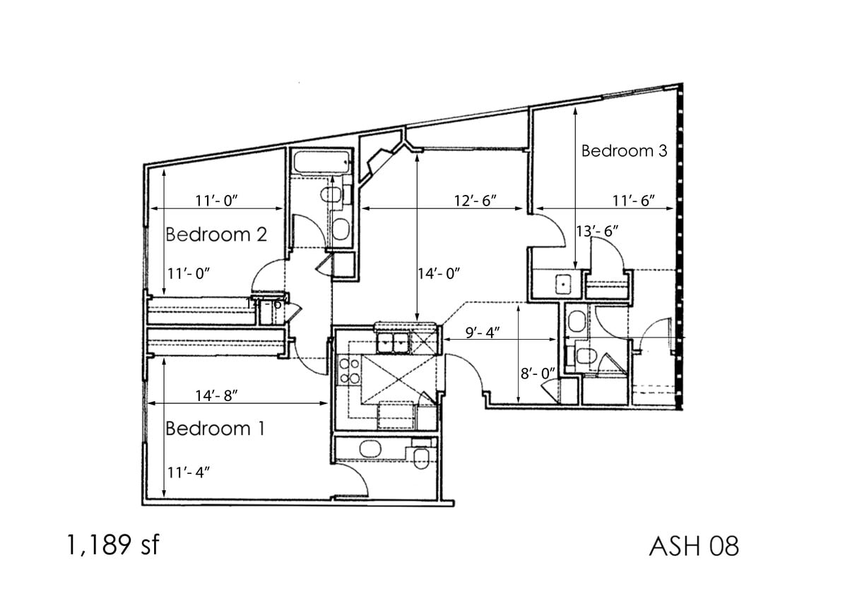 Floor Plan - 3BR 3BA - FLOOR PLAN C - 10930 ASHTON