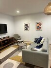 Mid Century Furnished Living Room - 5651 Sumner Way Condo Unit 209