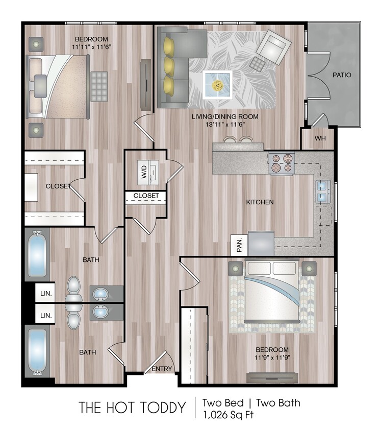 1026 sq ft - The Hot Toddy (Grand)