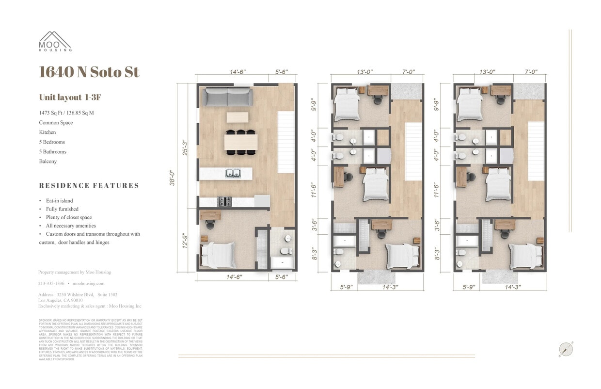 Floor Plan - Private Room at 1640 N Soto St (7B7B)