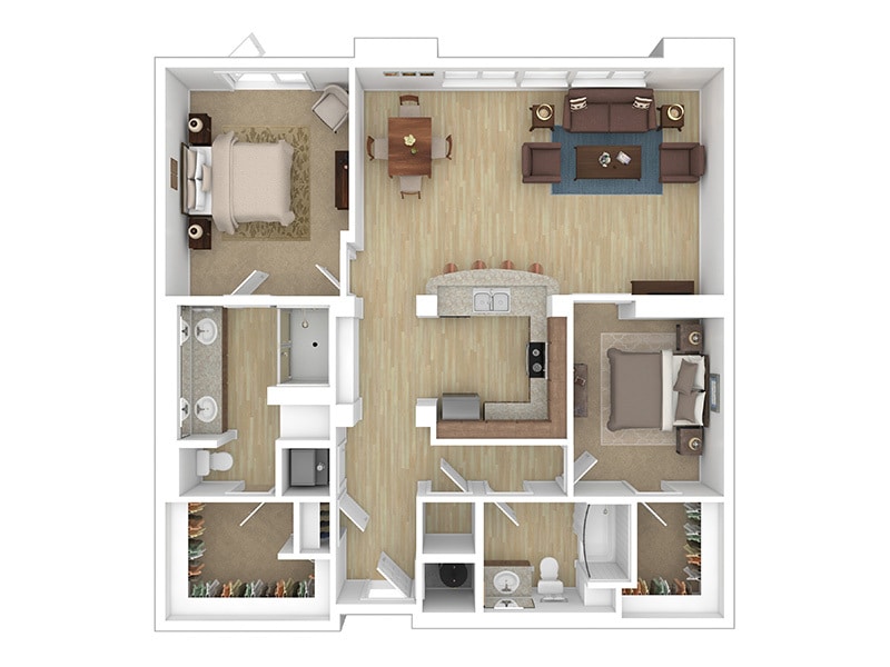 Floor Plan - 2 Bedroom B