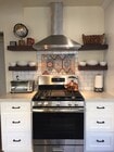 Stainless steel 5 burner gas stove and oven range. - 2120 Laverna Ave