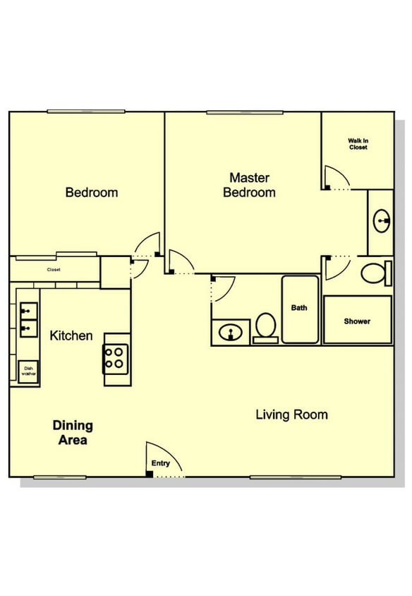 Sutter Mill 2 bed 2 bath Floorplan.jpg - 2 Bedroom, 2 Bath (Grove) (K)