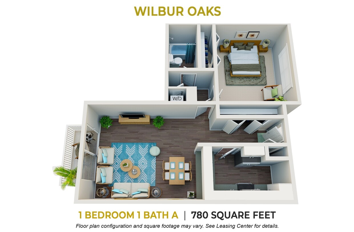 Floor Plan - One Bedroom
