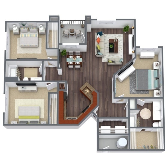 Floor Plan - The Tuscana