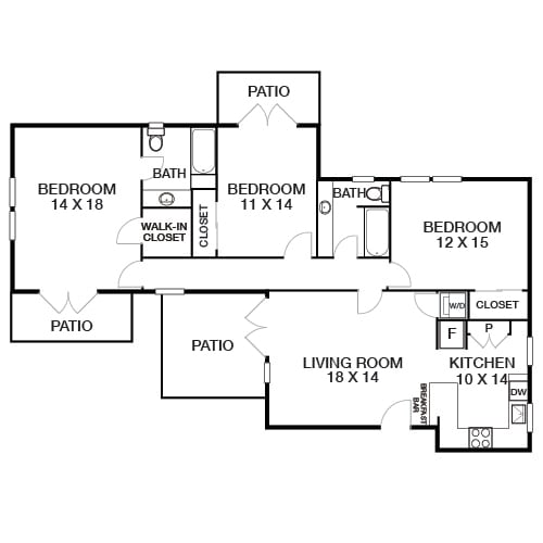 Floor Plan - Washington - Building 45