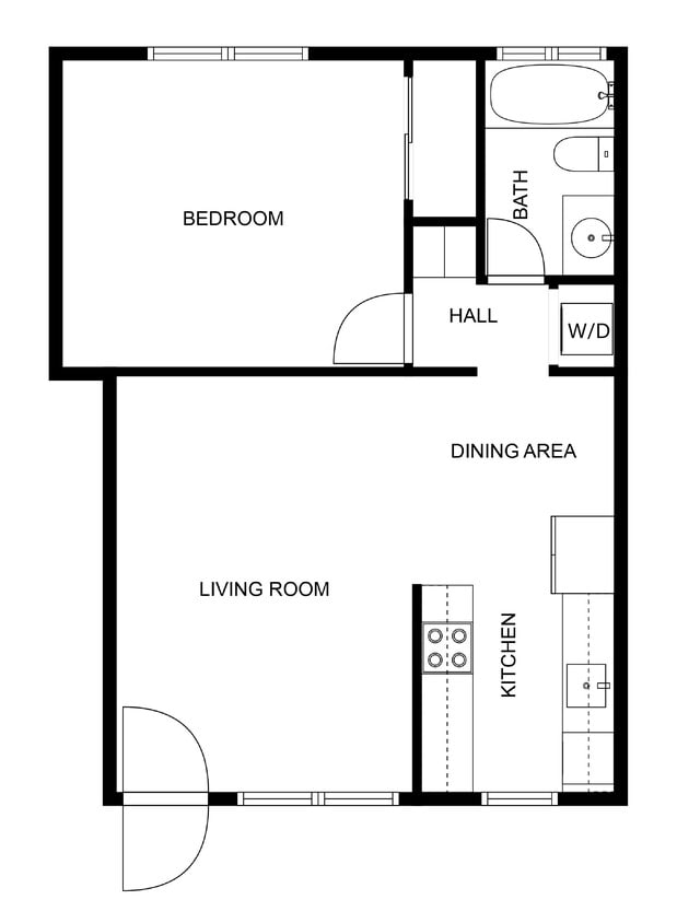 1 bed/1 bath - 1 bed, 1 bath