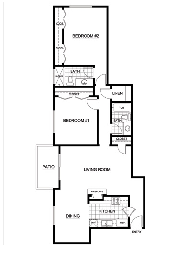 2BR/2BA - 2 + 2