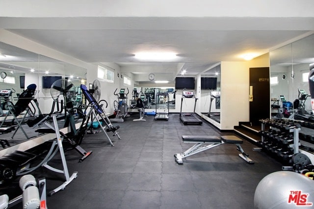 Modern, immaculate, well equipped gym - 1203 N Sweetzer Ave Unit 106