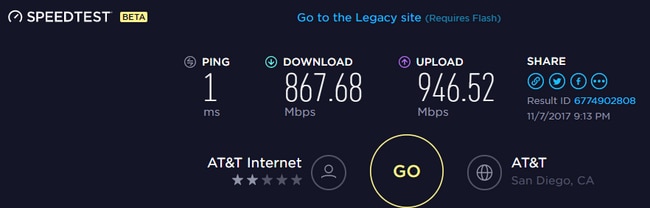 Wired speed test. Wireless speeds will vary up to 300mbps. - 3675 31st St House