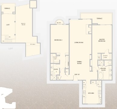 Unit A with Loft - Residence A - Penthouse
