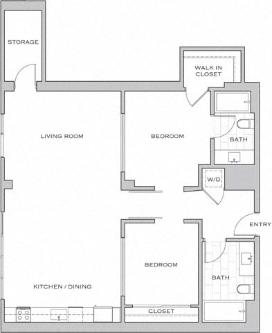 Floor Plan - 2R