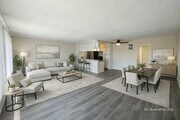 Unit 6 Living Area - The Newport Apartments