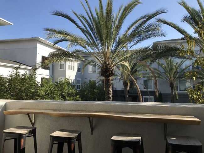 Pool view - 1801 E Katella Ave Unit Stadium Lofts Rental