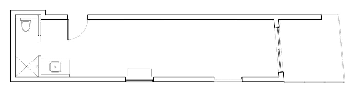 Floor Plan - 203-D 315 sqft Loft + Balcony