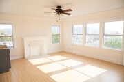 Living room w big windows - 3435 N Figueroa St Apartment Unit 1