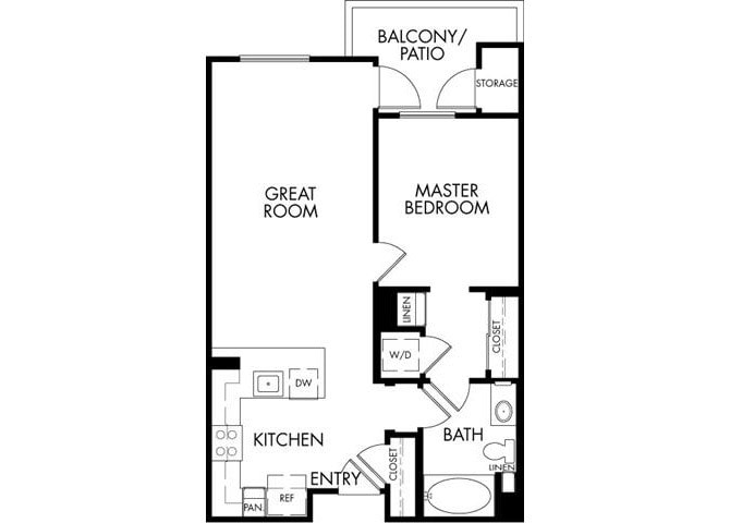 Floor Plan - 1BDA