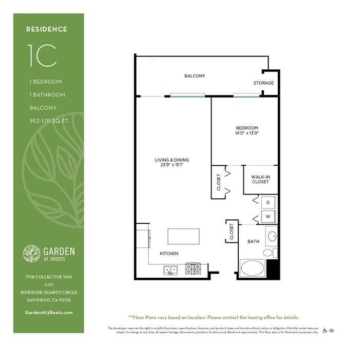 Floor Plan - 1C