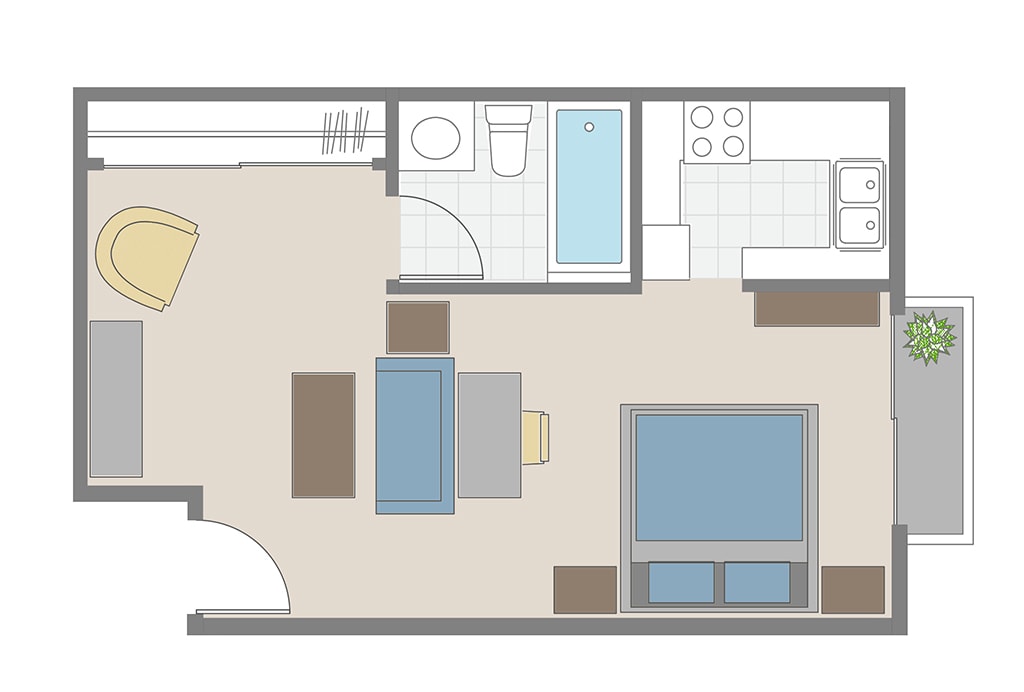 Floor Plan - Studio BA