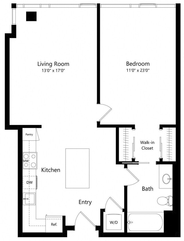 Floor Plan - 1B-2