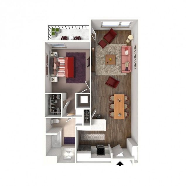 Onyx Glendale - 1B-B - 1 Beds - 1 Baths - 791 Sq. ft. - 1B-B