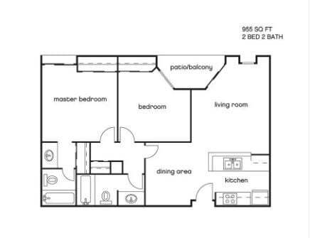 Floor Plan - 2BDB