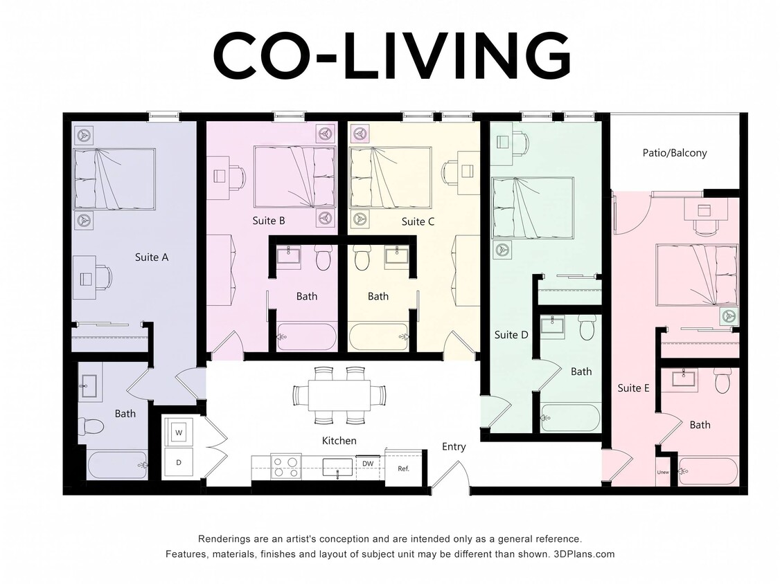 Floor Plan - 5A Co-Living