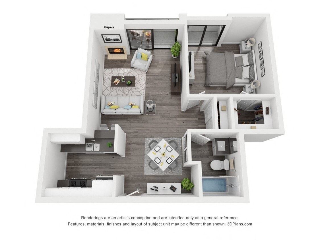 Floor Plan - 1x1