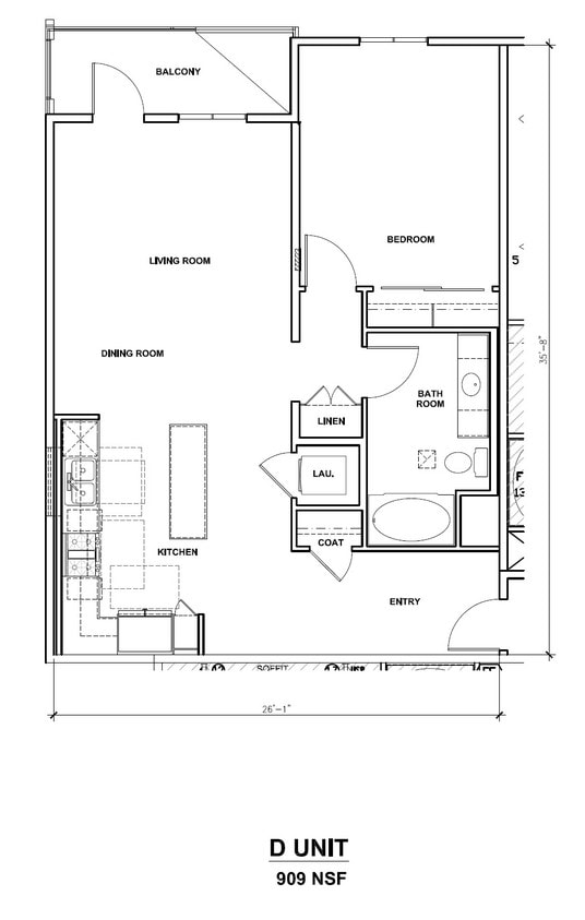 Floor Plan - D Unit
