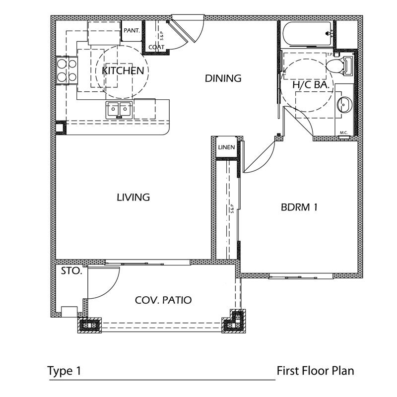 1 bedroom 1 bath - 1x1