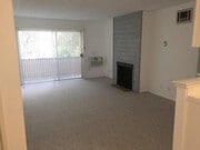 View from living room to balcony. - 3717 Cardiff Ave