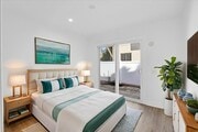 staged 2nd bedroom w/entrance to the side yard & to studio room - 1185 S Tremaine Ave Unit 1185 TREMAINE AVE