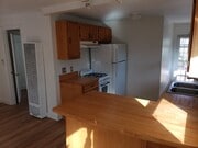 Kitchen & Rear Door to Porch - 613 Broadway St Apartments Unit 613 and a half