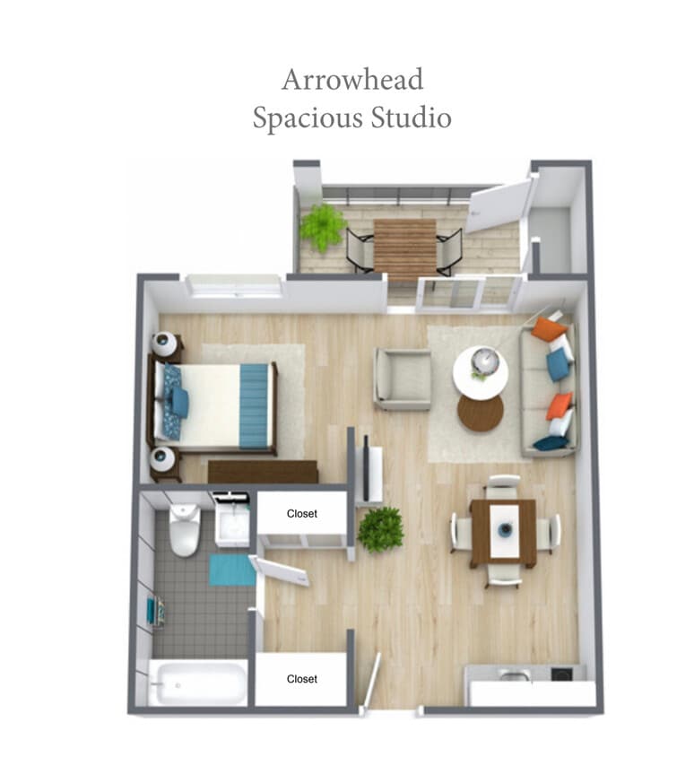 Floor Plan - Studio - Large