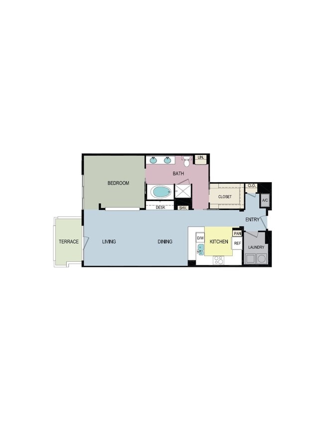 Floor Plan - 1E-Floorplan-Balcony/patio