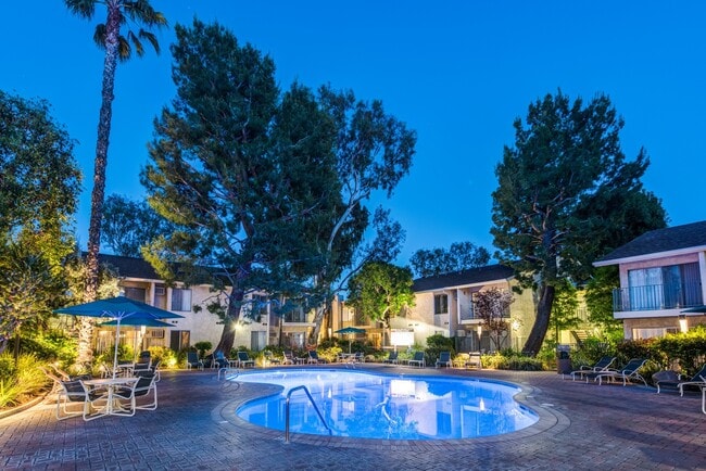 Year-round resort-style heated pool at Village Pointe Apartment Homes - Village Pointe Apartments