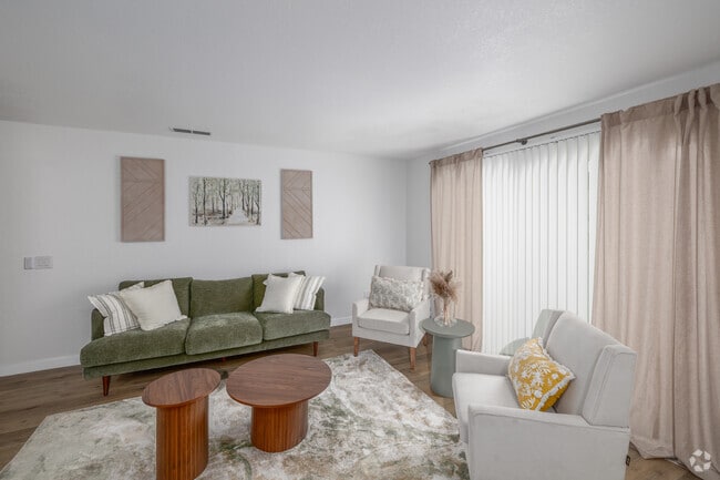 2BR, 2BA - 997SF - Living Room - The Village