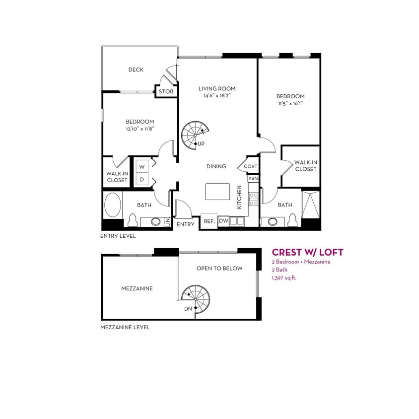 Floor Plan - Crest w Loft
