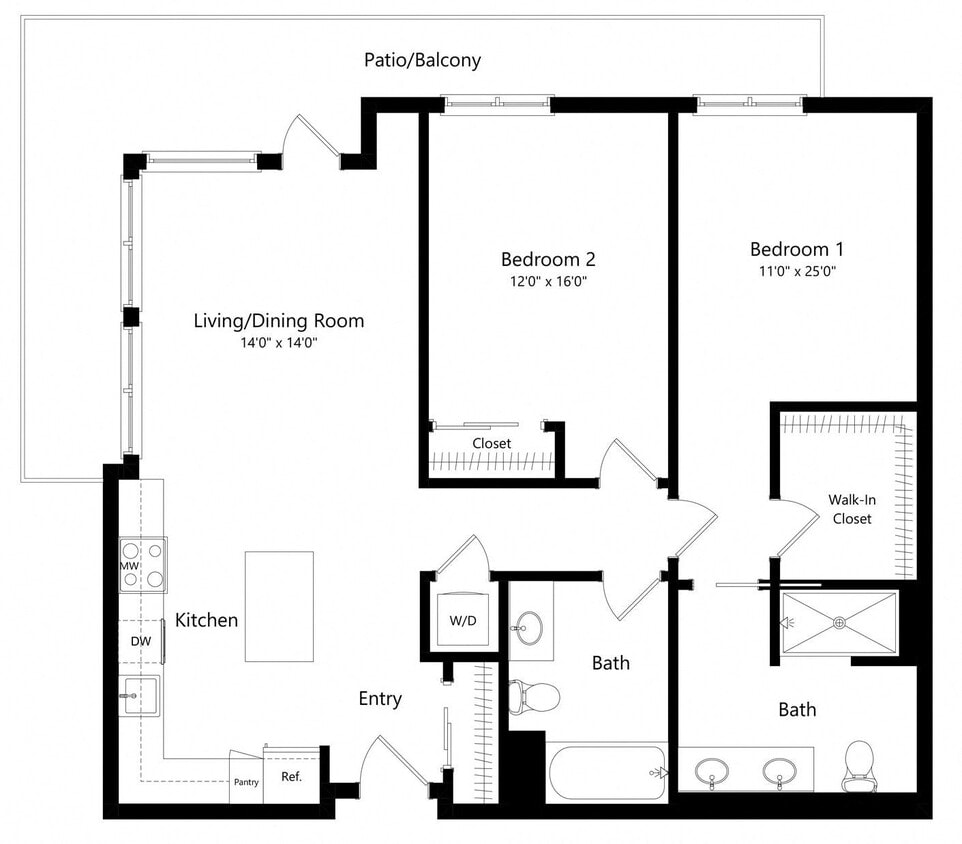 Floor Plan - 2M-1