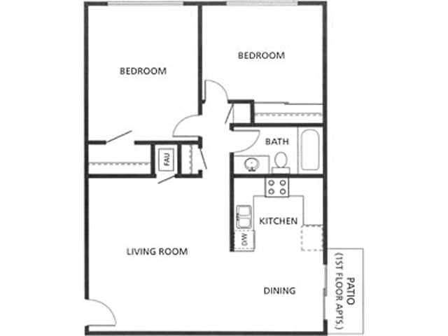 2BR/1BA - 2Bed 1Bath Deluxe