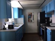 All-stainless steel kitchen including refrigerator, gas range/convection oven, hood, dishwasher - 250 E San Jose Rd Unit 61