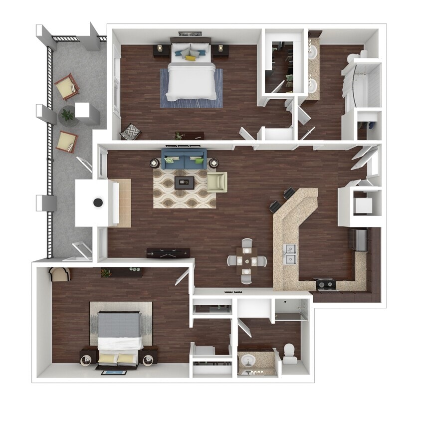 Floor Plan - B1 - The Villa at Marina Harbor