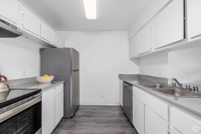 2BR, 1BA - 848SF - Kitchen - Longhorn Pavilion