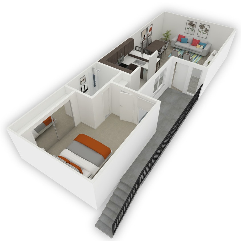 1 Bedroom - One Bedroom + One Bath (Standard)