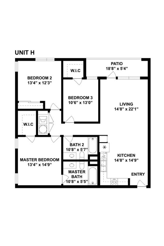 Floor Plan - 3x2H1