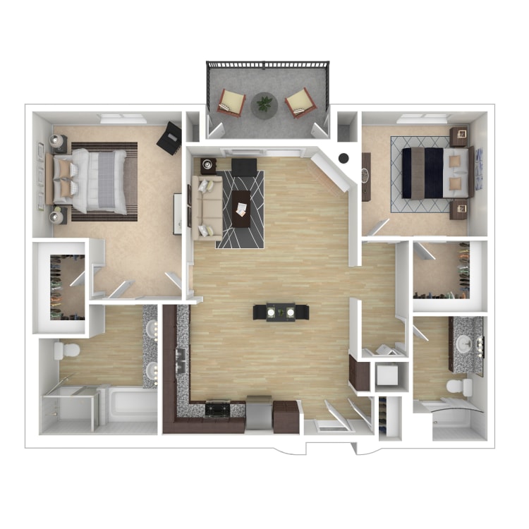 2x2x1343_715805.png - Two Bedroom/Two Bath K