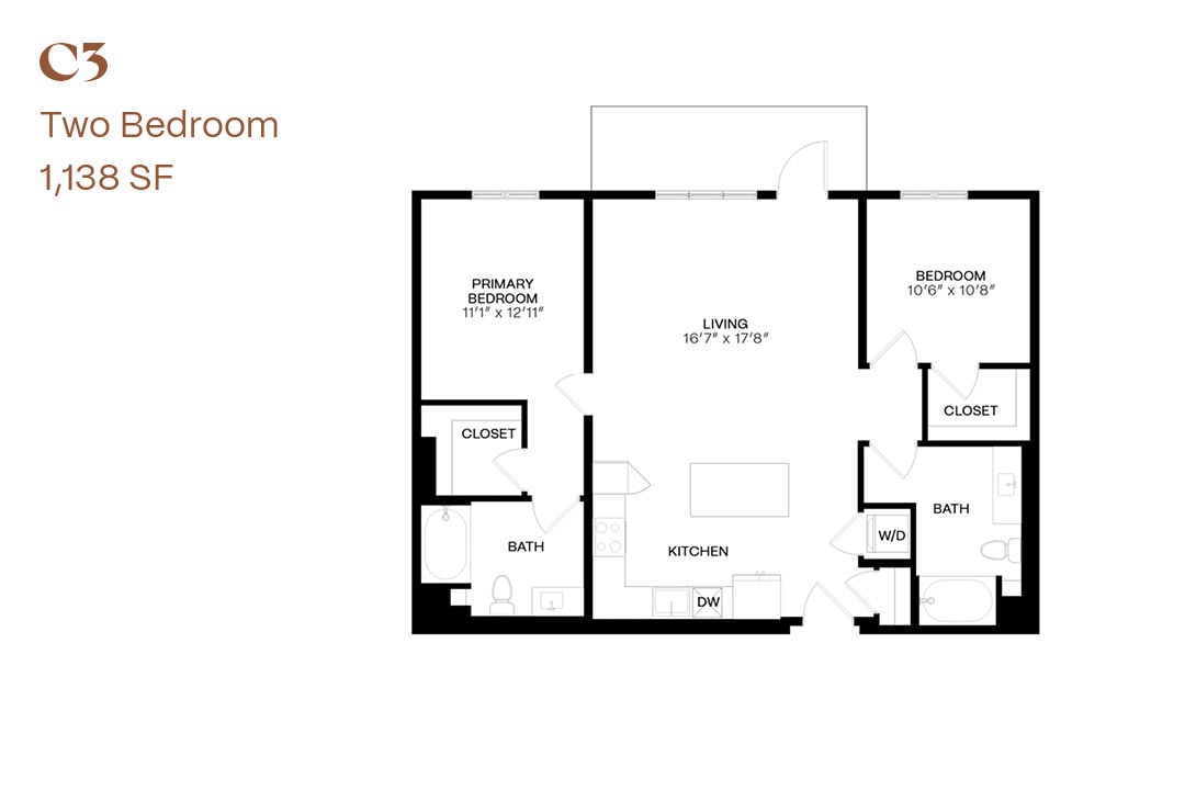 Floor Plan - Two Bedroom C3